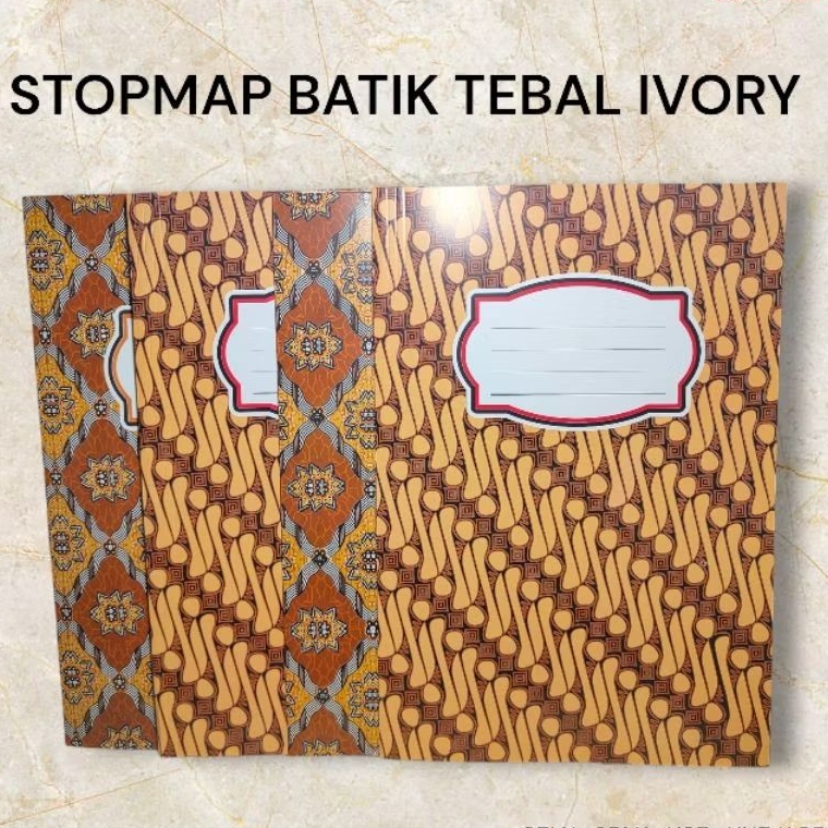 StopMap Batik Tebal Ivory/Map Karton Tebal/Map Dokumen