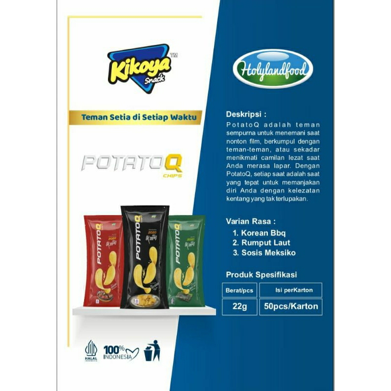 

POTATO Q CHIPS TEMEN SETIA DISETIAP WAKTU