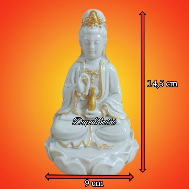 patung kwan im ukuran kecil / patung dewi kwan im / patung kuan im / patung murah / miniatur patung 