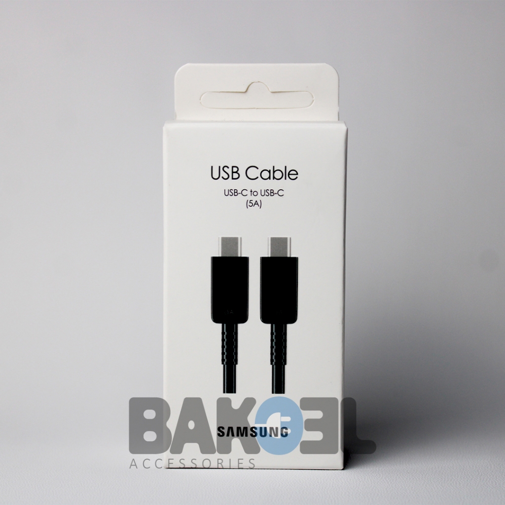 Kabel Data Samsung 5A 1.8 Meter Type C To Type C Super Fast Charging Original 100%