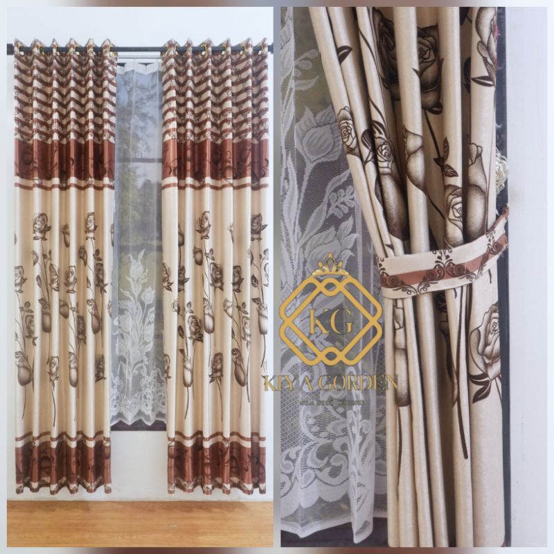 gorden jendela pintu kamar ruang tamu minimalis mewah model semokring