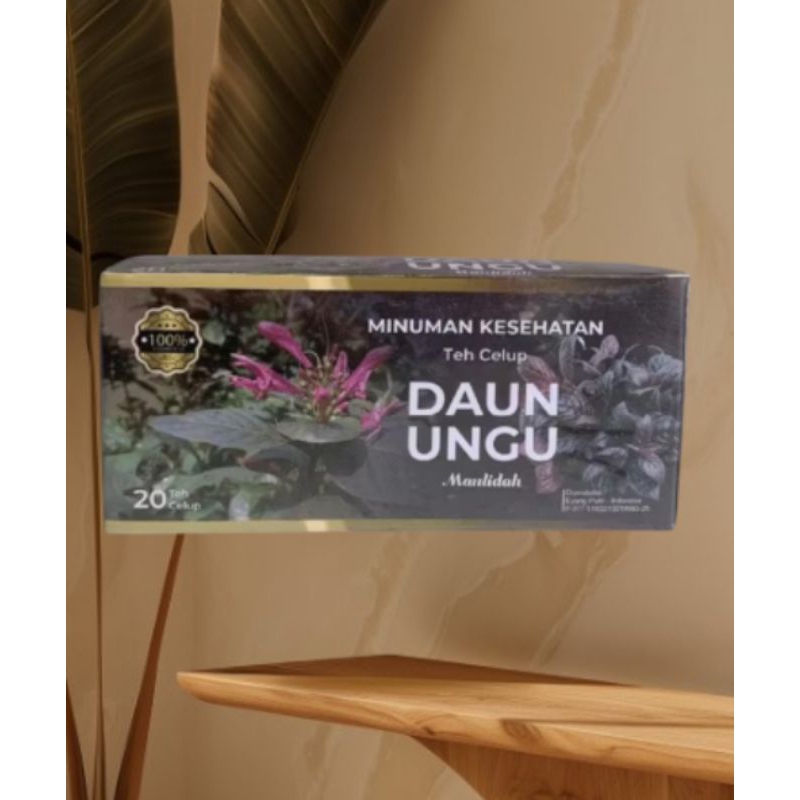 

Herbal teh celup daun ungu/Minuman kesehatan teh daun ungu isi 20 kantong teh