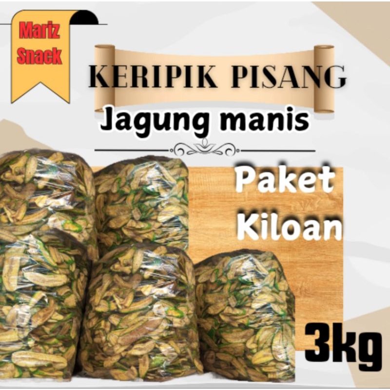 

KERIPIK PISANG IJO keripik pisang jagung manis camilan terbaru makanan ringan enak / keripik pisang (BERAT : 3KG) Khas Wonosobo