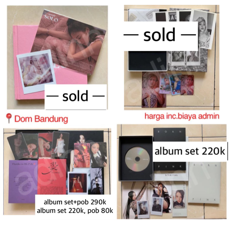 Unsealed Album Solo Jennie Jisoo Rose Born Pink