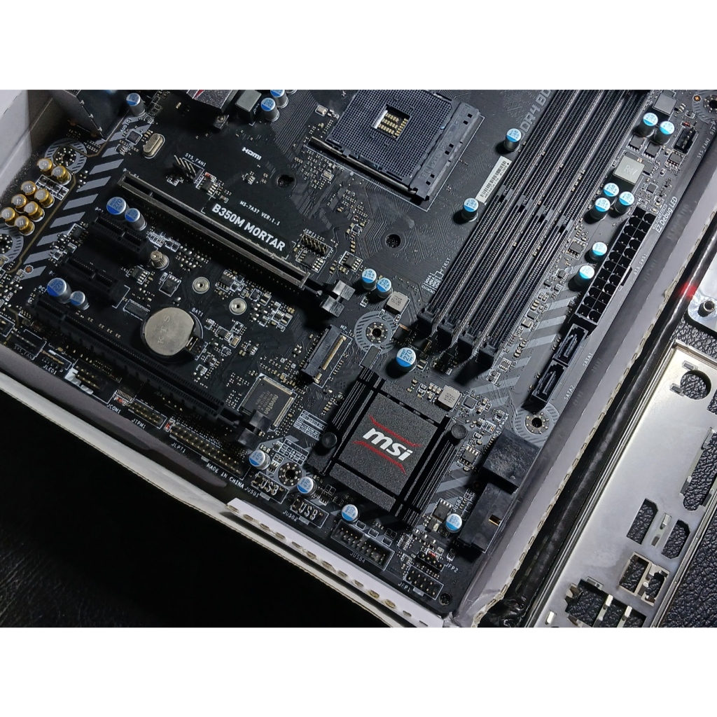 MOTHERBOARD AM4 B350M MSI MORTAR FULLSET SECOND