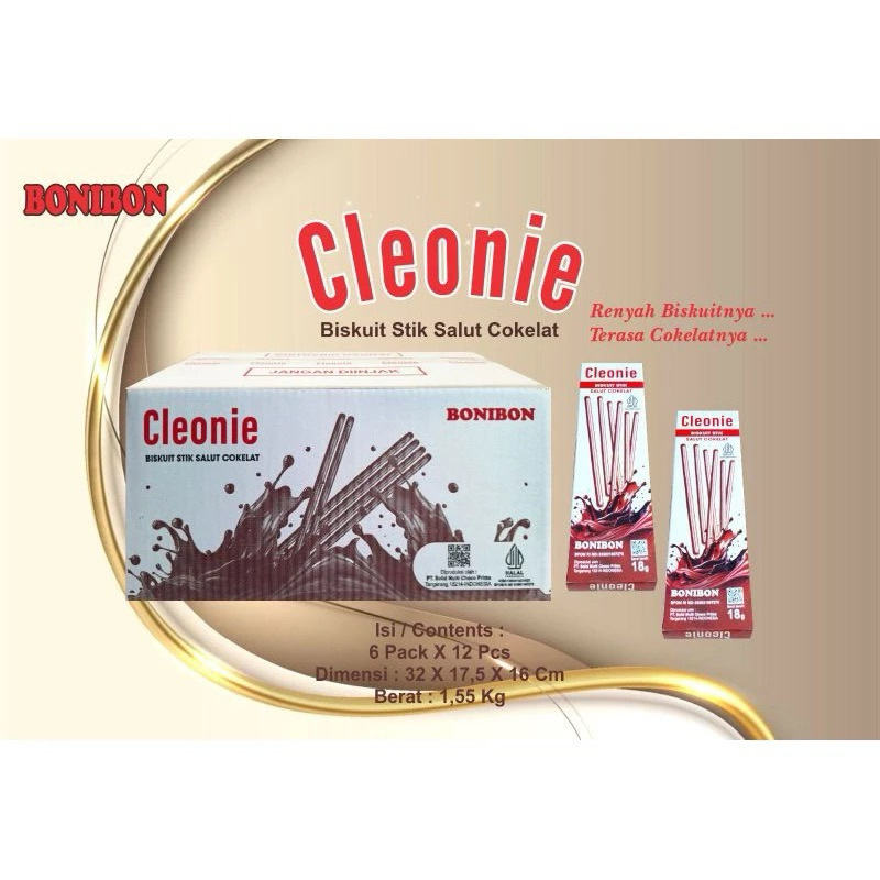 

1 Dus ( 6 Pak ) Cleonie Biskuit Stik d’king