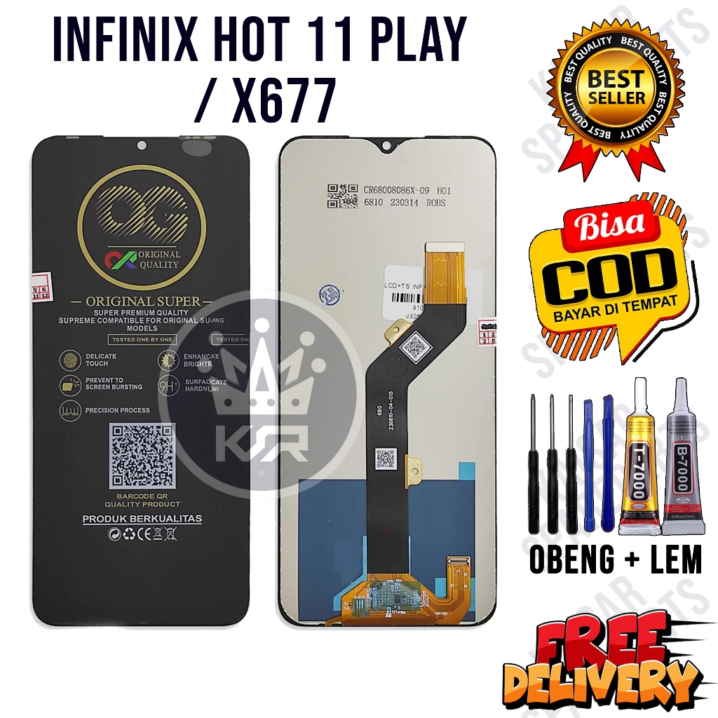 Lcd Touchscreen INFINIX HOT 11 PLAY Original Oem Hot 11 PLay Fullset