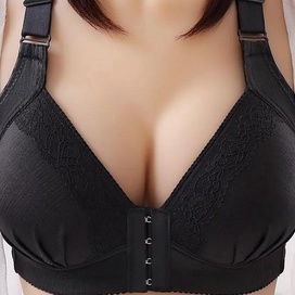 Flash Sale Bh wanita Bra size cup kait depan Bra Jumbo Tanpa Kawat size 3646 B