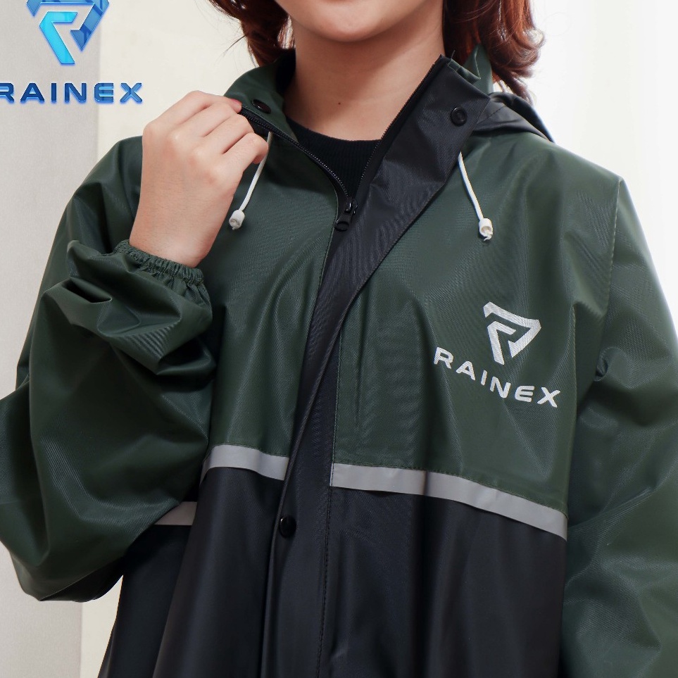 Get Surprise  JAS HUJAN SET HOODIE PREMIUM QUALITY BY RAINEX RAINCOAT Pria  Wanita Anti RembesDesain
