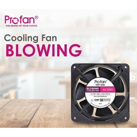 kipas Angin Pendingin - Cooling Fan BESI BESAR 12 X 12CM AC 220V POWER AMPLIFIER