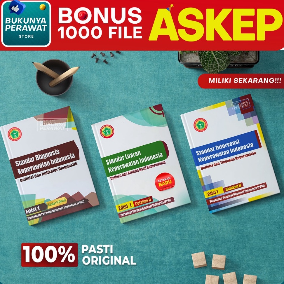 KODE Y78J ORIGINAL BUKU SDKI SIKI SLKI ORI  PAKET ASUHAN KEPERAWATAN PPNI