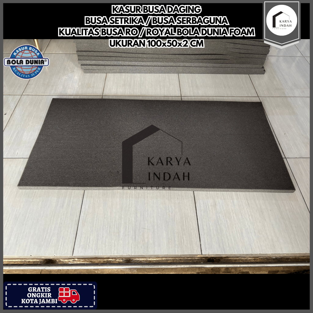 Busa Lembaran Serbaguna / Busa Daging / Busa Setrika ROYAL BOLA DUNIA FOAM