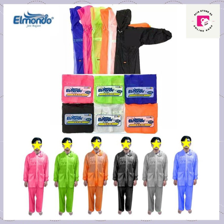 Hadir Spesial  Jas Hujan Elmando Setelan Ceria 935