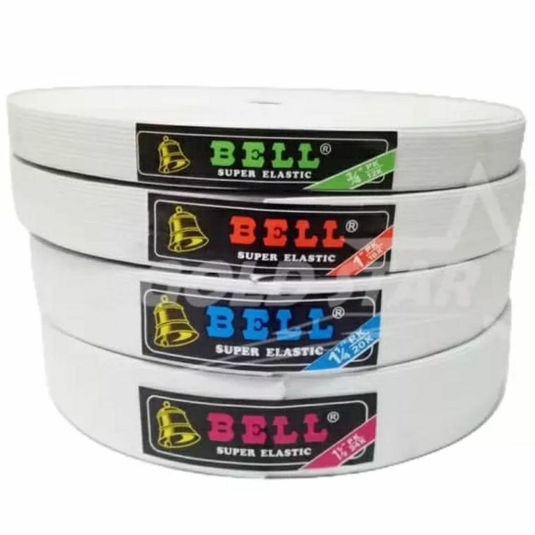 KODE T58F karet elastis  karet elastis bell koloran ukuran 2 cm 1 roll