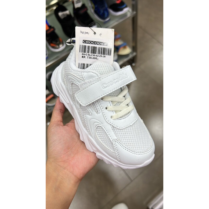 Sepatu anak crocodile / Sneakers putih crocodile kids
