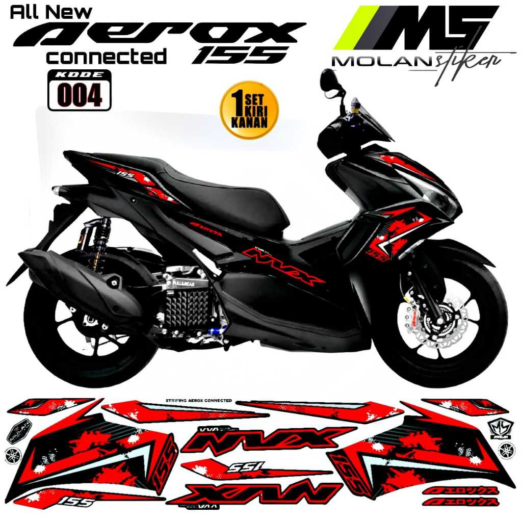 Decal sticker Striping Variasi Aerox new,Yamaha Aerox New,Decal Aerox New,Striping Aerox New