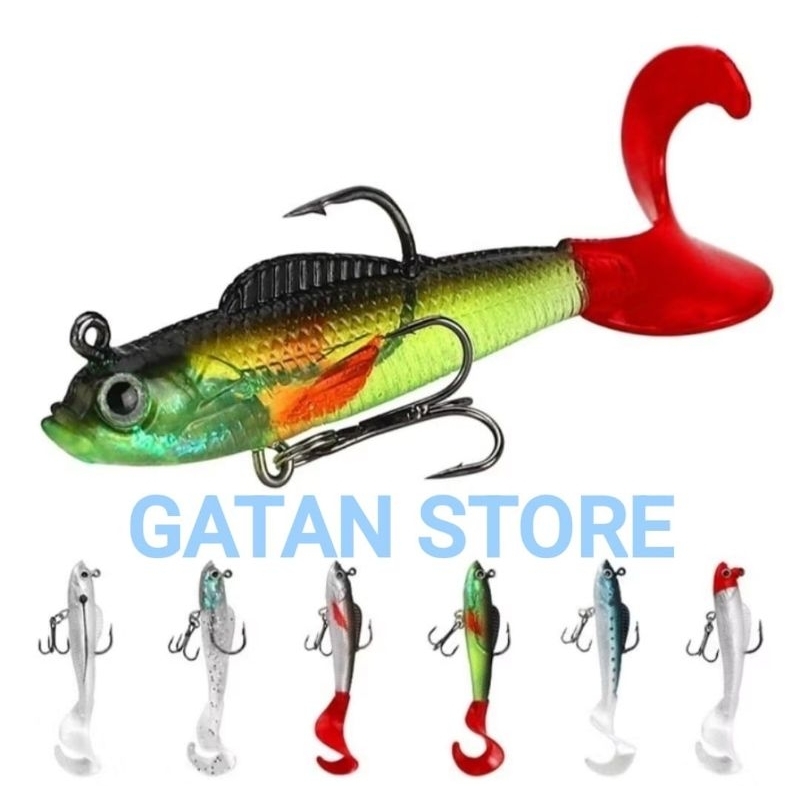 UMPAN IKAN EKOR PANJANG SOFT LURE 9 Cm 9,5 Gr