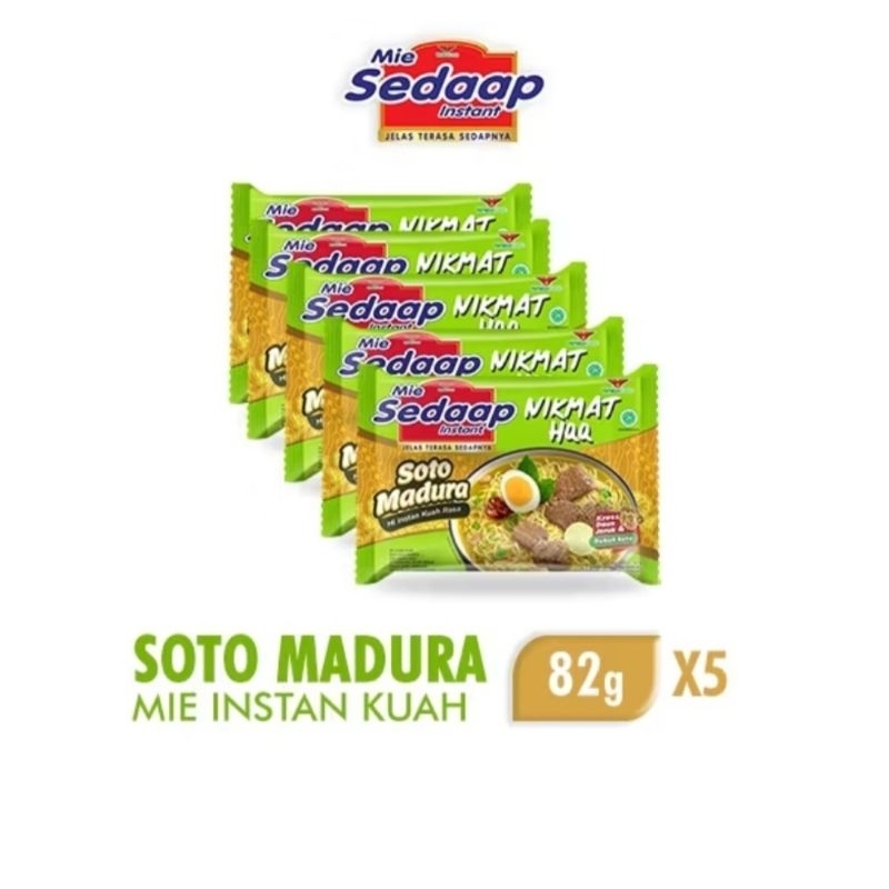 

Mie sedap kuah soto madura isi 5 bungkus