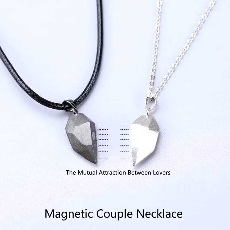 OKESTORE_PKU / COD / Kalung Couple Magnet 2 PCS / Pasangan Pira & Wanita / Bracelet / Best Friend / 