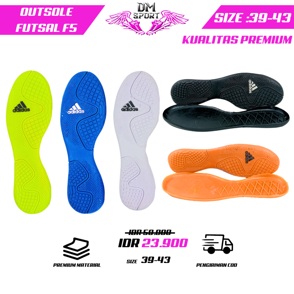 Sol futsal /Outsole/Bawahan Sol Sepatu Futsal 4didas F-5