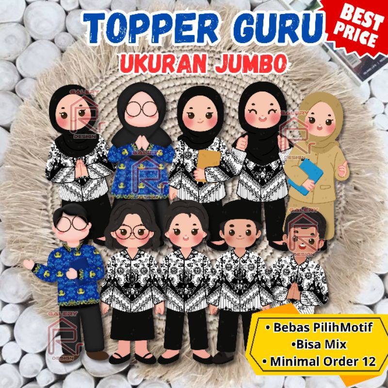 TOPPER HARI GURU JUMBO | TOPPER GURU | TOPPER SELAMAT HARI GURU