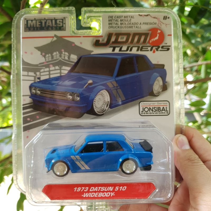 JADA JDM TUNERS 1973 DATSUN 510 WIDEBODY BIRU BLUE DESIGNER SERIES JONSIBAL DESIGNWORKS
