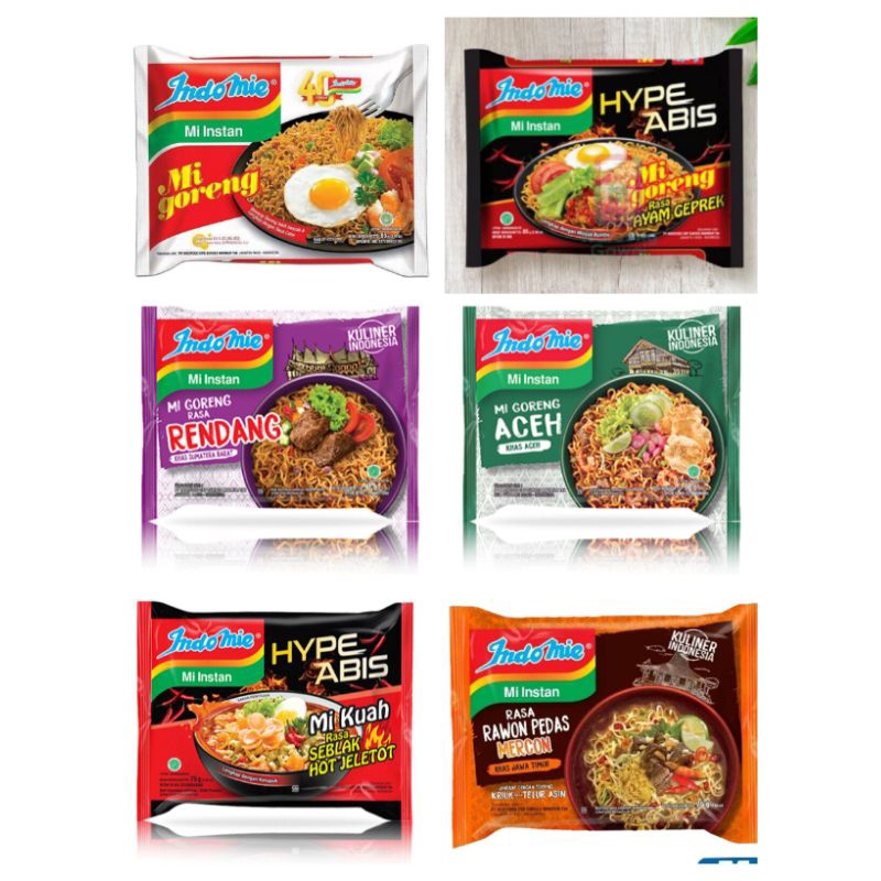 

INDOMIE MIE INSTAN + BUMBU ANEKA RASA