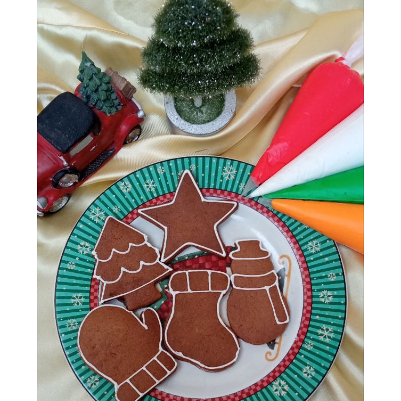 Cookies imlek /natal / lebaran hias sendiri DIY cookies decor