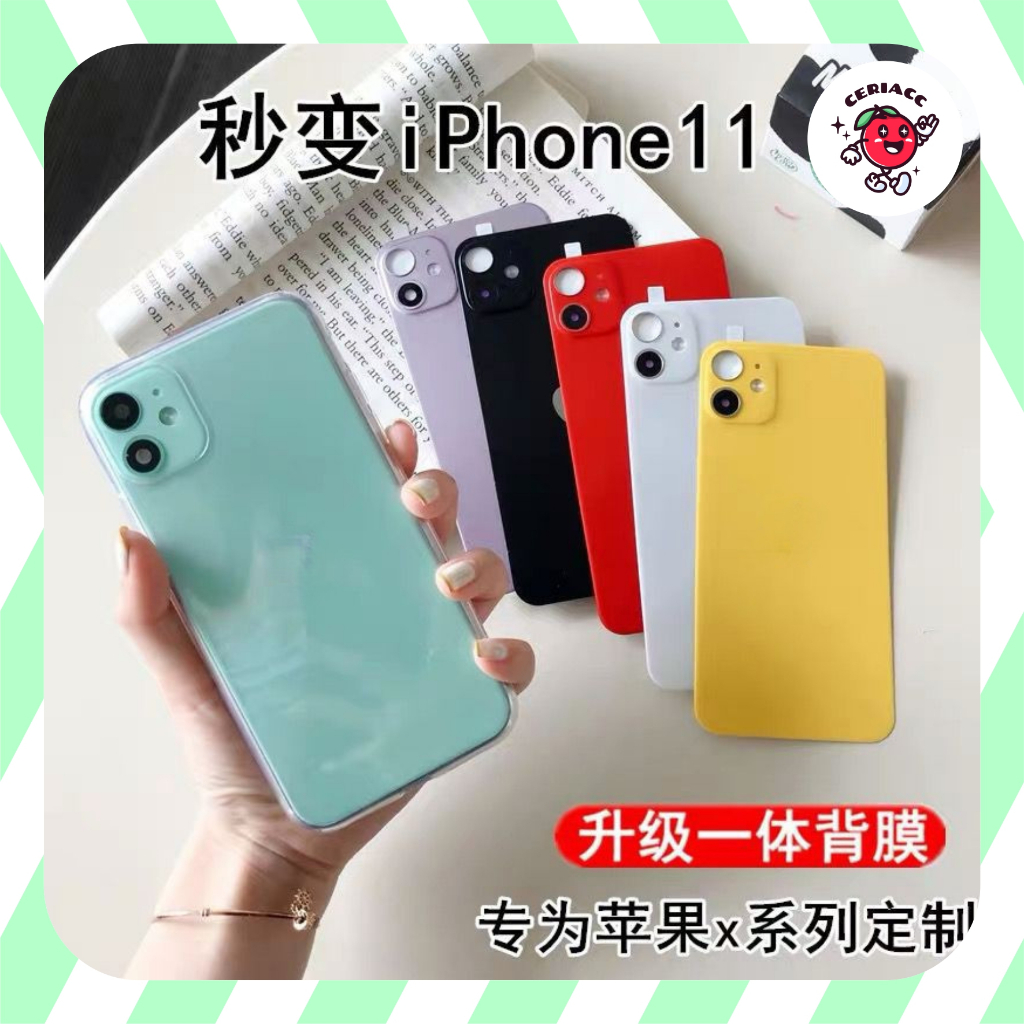 (1) Fake back cover change case Iphone X XS XR XS MAX change to Iphone  11 Iphone 11 Pro Iphone 11 P