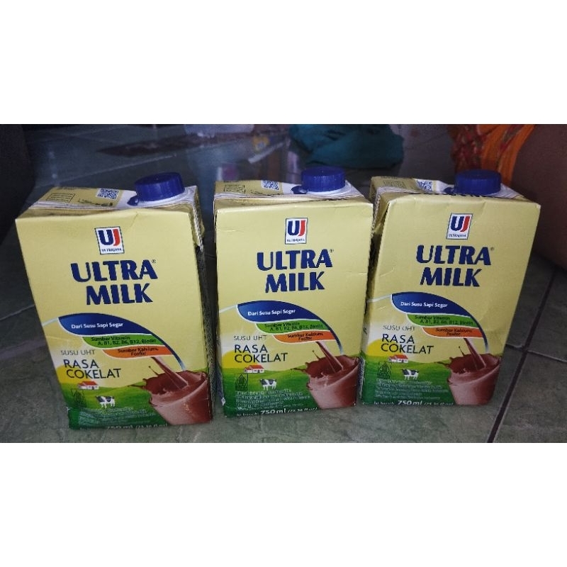 

Susu ultra Full cream 750 Ml coklat