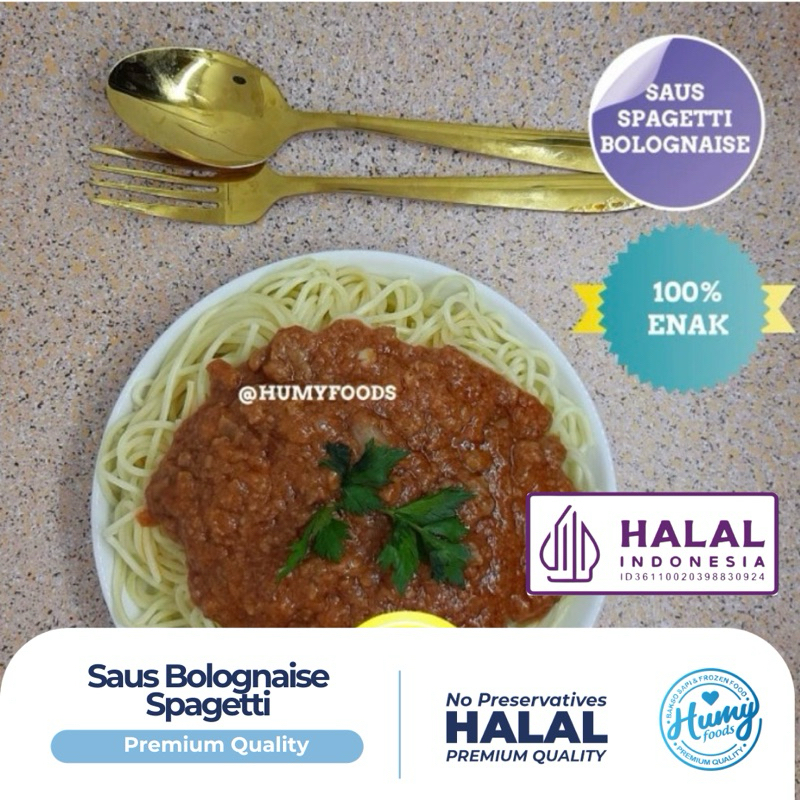 

SAUS BOLOGNESE SPAGHETTI HOMEMADE (200GR) Halal