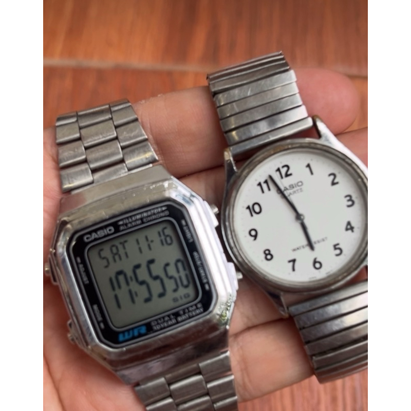 SEPAKET JAM CASIO digital A178w dan analog MQ-410