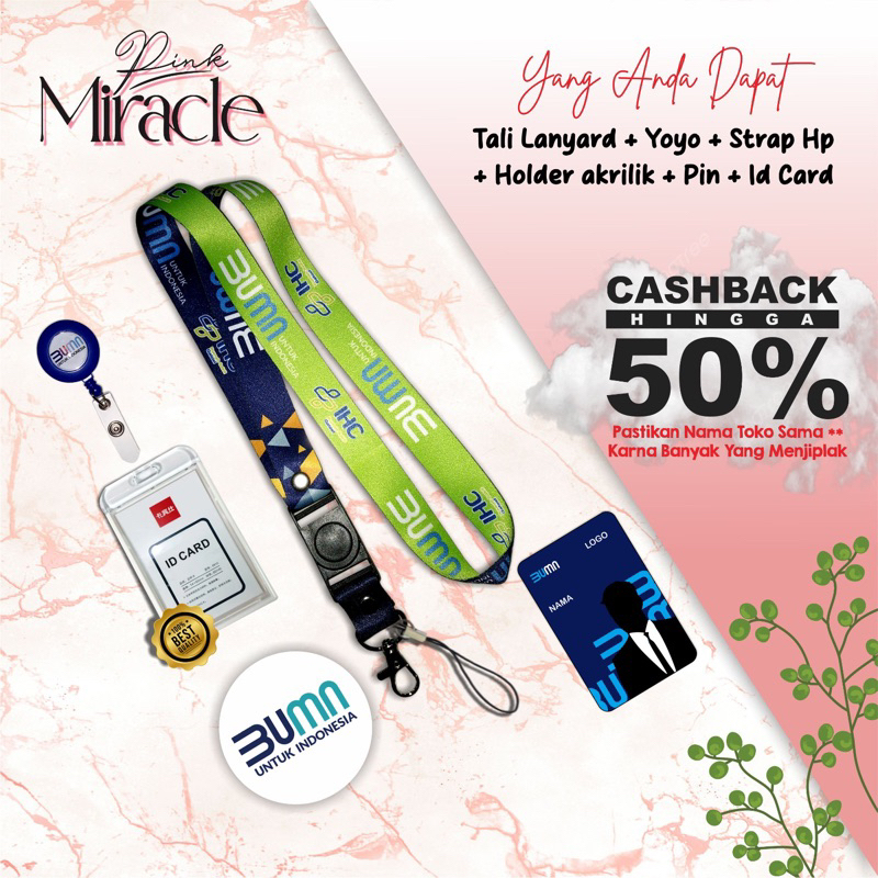 

Tali Lanyard IHC BUMN / Tali Idcard IHC BUMN [Ready stock] Termurah
