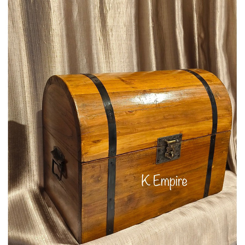 Peti Harta Karun Dekorasi Peti Bajak Laut Treasure Chest Kayu