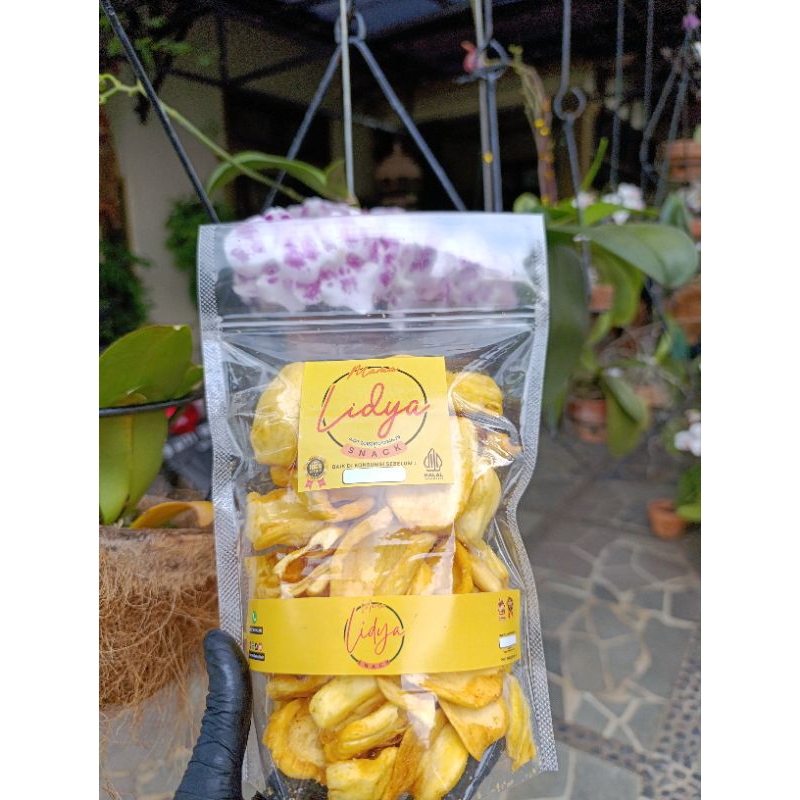 

Kemasan 100gr Kripik nangka snack Cemilan Karuhun