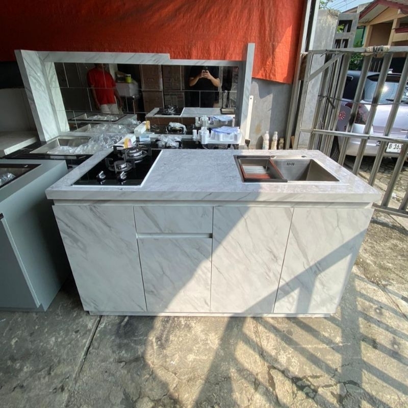 Kitchenset bawah minimalis / meja kompor dapur minimalis 150cm