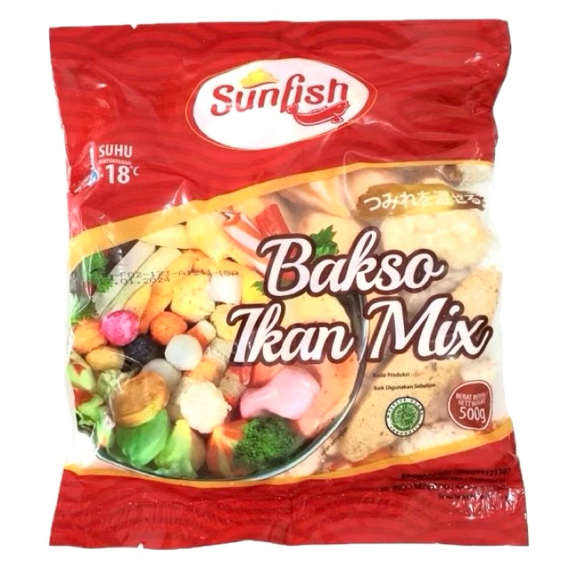 

Sunfish Steamboat Bakso Ikan Mix 500g