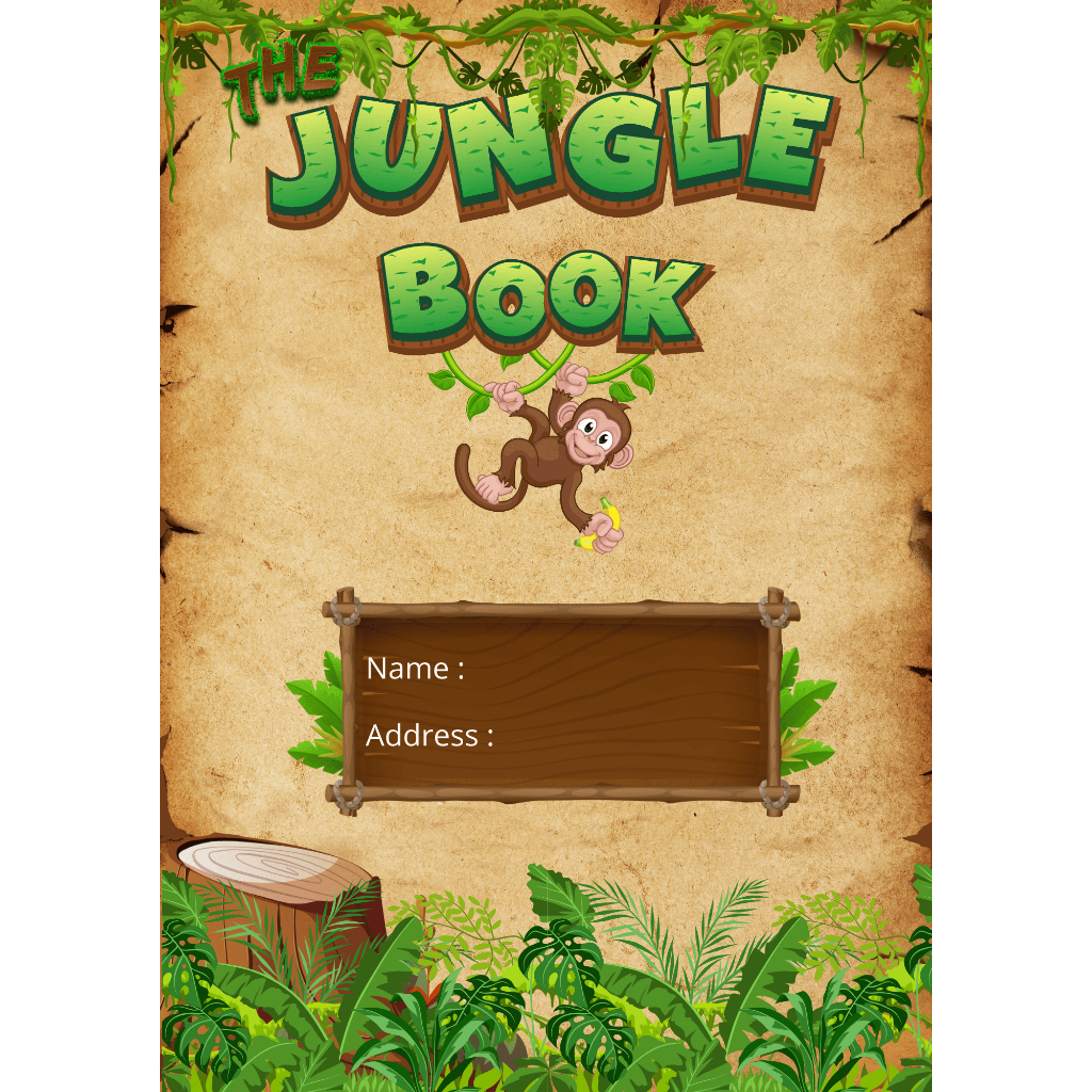 Buku Belajar Anak ( Soft File Dicetak Dulu )- Tema Hutan Berhitung,Mewarnai,dan Teka Teki