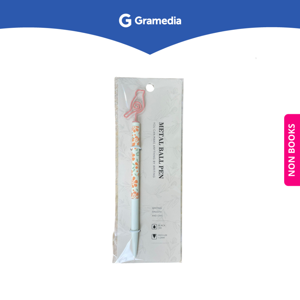 

Gramedia Depok - KAKO TWIST METAL PEN WIRE BIRD PINK KKTW-BIRD