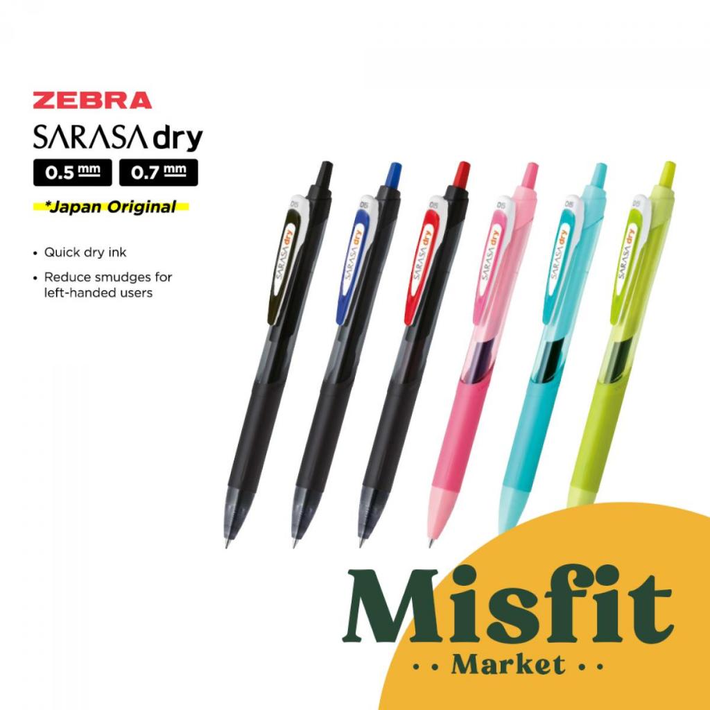 

Zebra JJ31 Sarasa Dry Gel Pen 0.4 0.5 0.7 mm Pulpen Cepat Kering Fastdry Fast Bolpoin