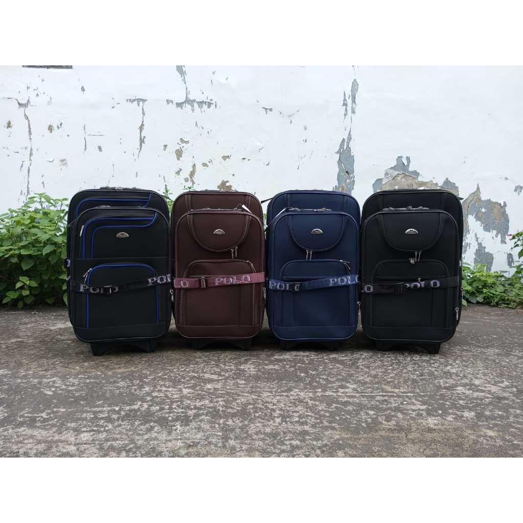 BAGPARK Koper Kain 20 Inch / Koper Kain 24 Inch / Koper Murah / Koper kain  /  Polo Twin  /  Roda 2 