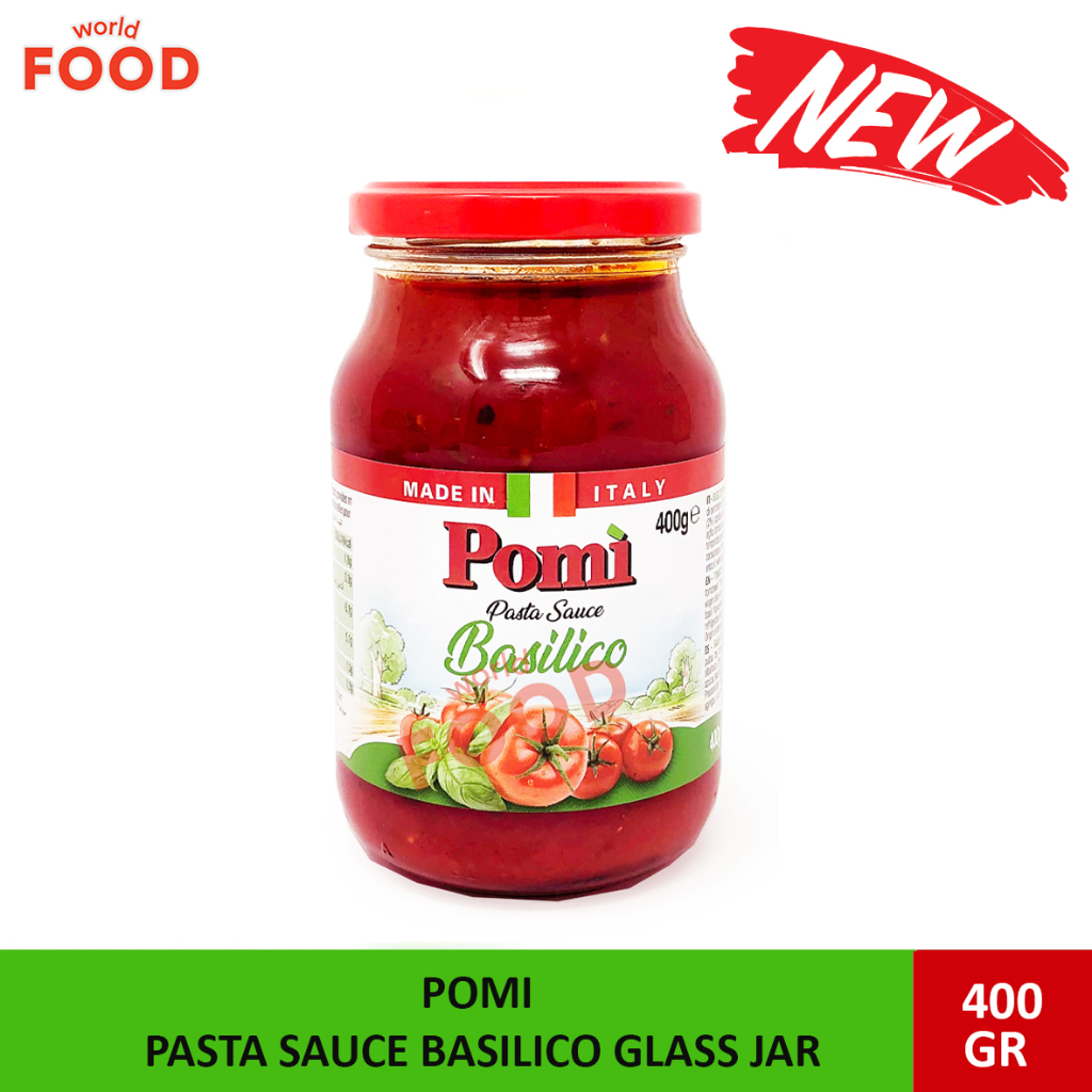 

POMI PASTA SAUCE BASILICO GLASS JAR 400GR