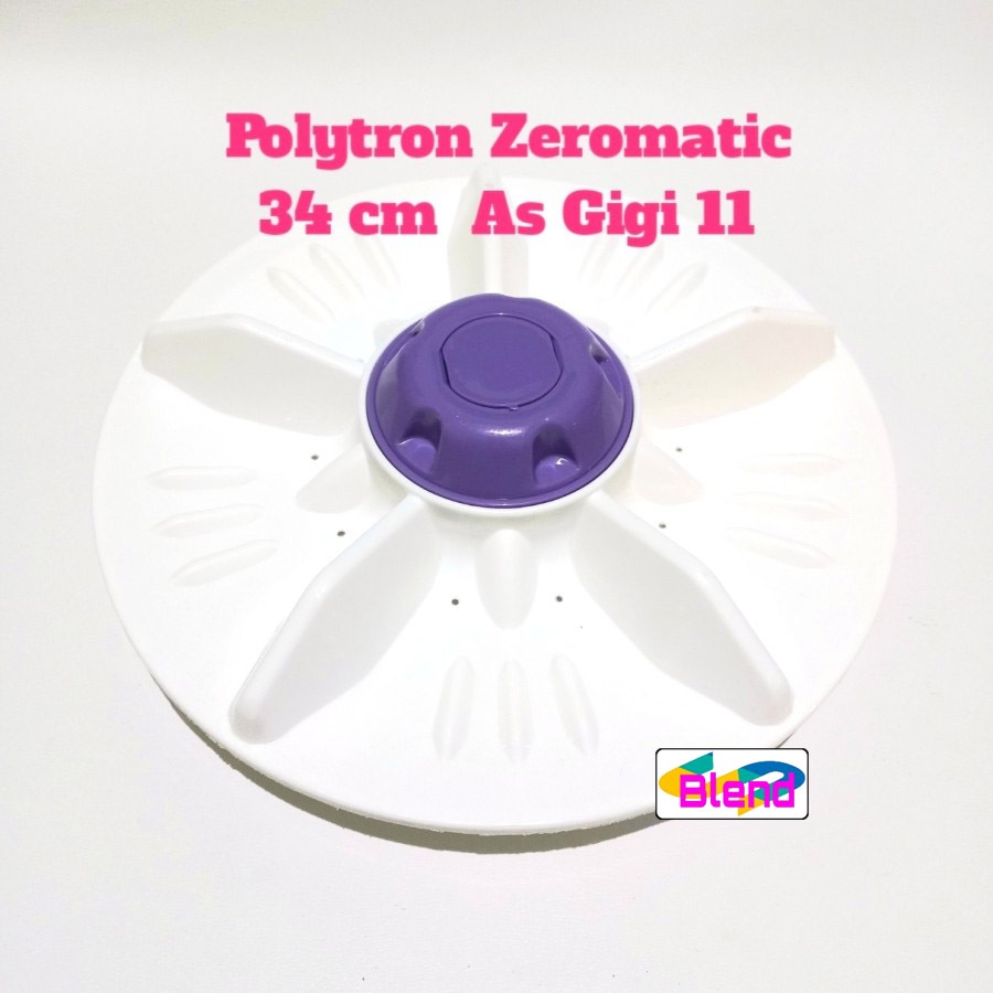 Pulsator Polytron Zeromatic 34 cm 1 Tabung Mesin Cuci 8,5 kg