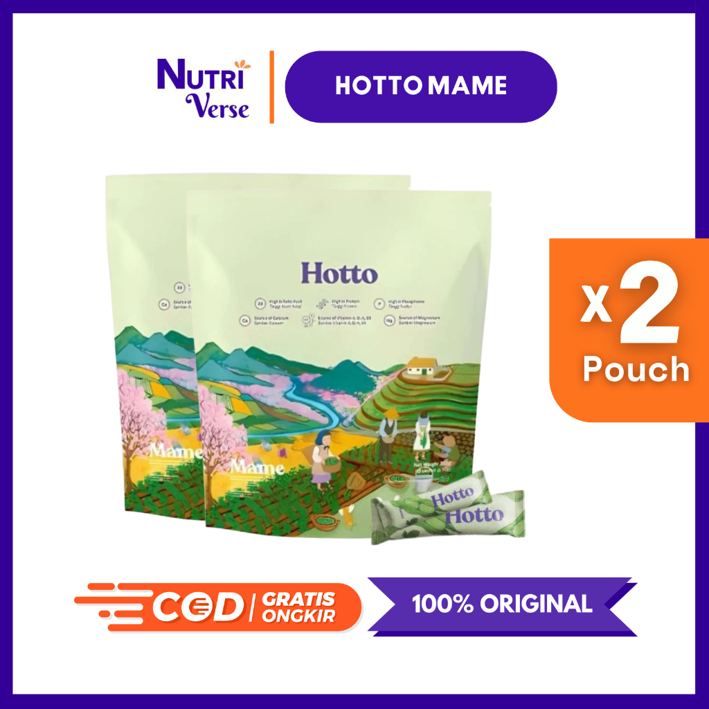 

2 Pouch Hotto Mame Isi 24 Sachet | Multigrain Protein with Edamame