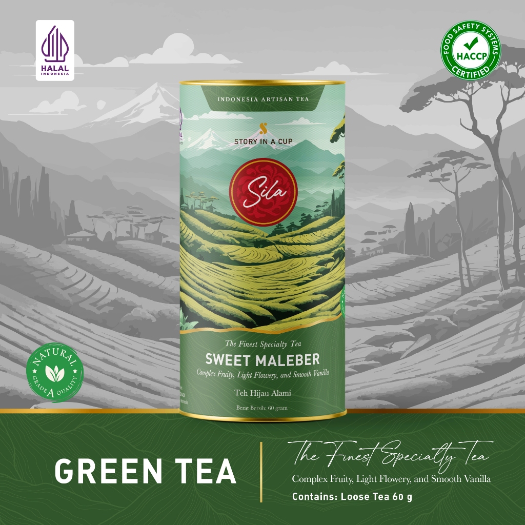 

Sila Specialty Tea - Sweet Maleber - Canister - Teh Premium - Green Tea