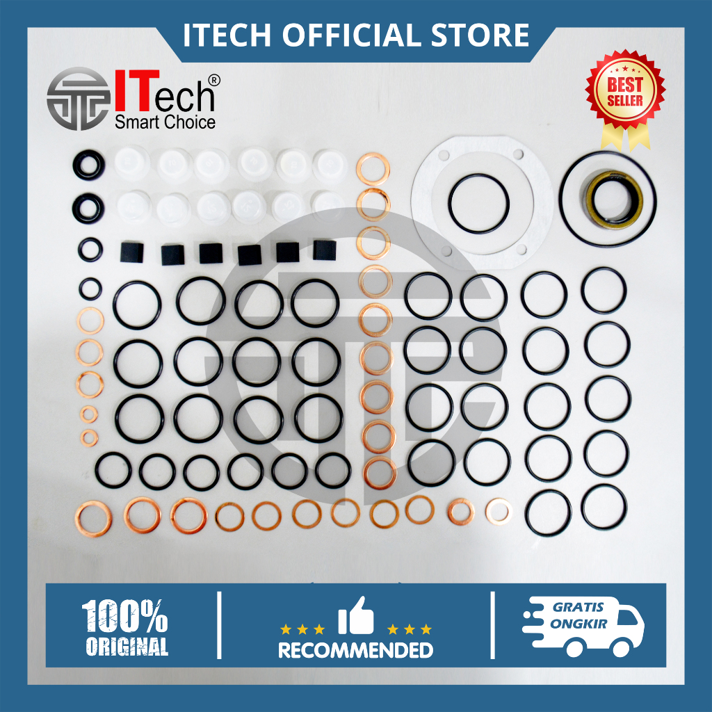 Seal Gasket Kit Injection Pump Mitsubishi Fuso PS220 801671 Asli ITech Packing Paking Set FIP Repair