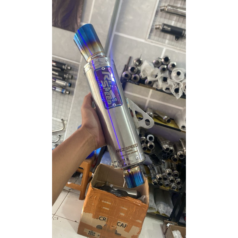 Knalpot Rez Speed Hyper Blue