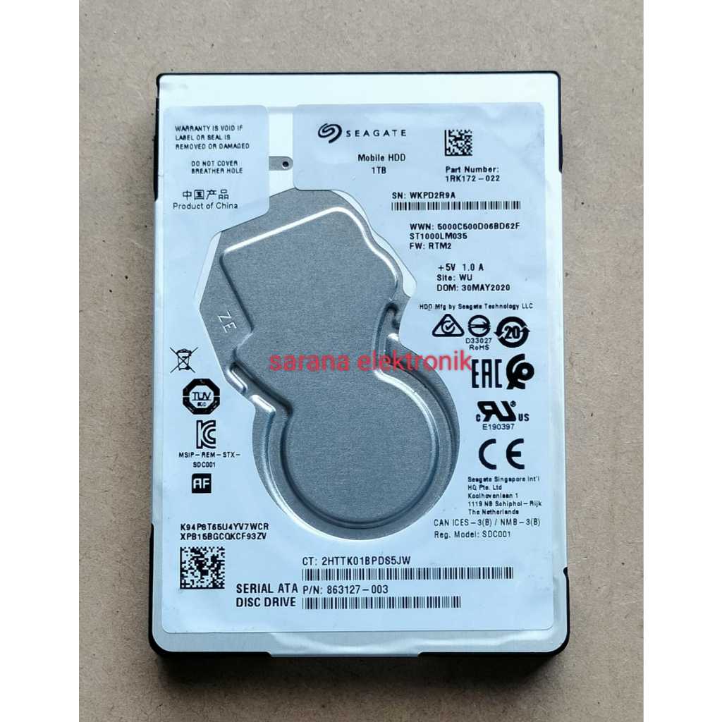 hardisk seagate 1 tera