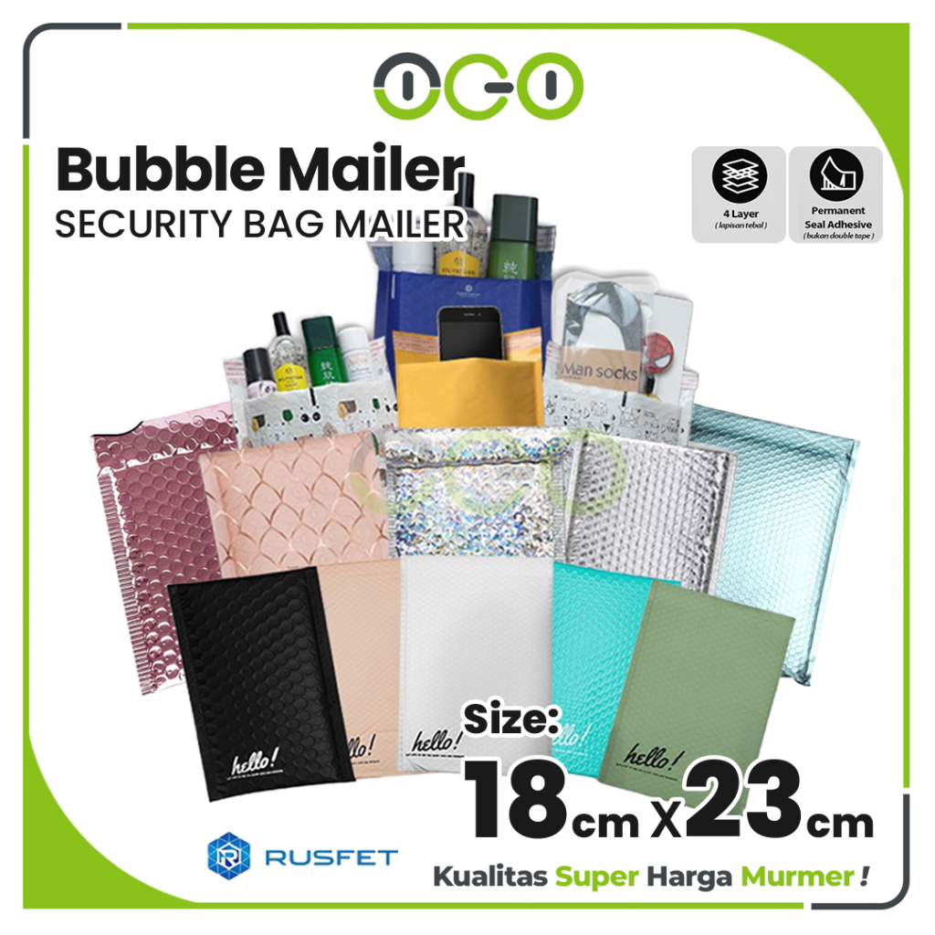 

Amplop Packing Bubble Mailer Ukuran 18 x 23 cm Harga Ecer Satuan / Amplop Security Bag Mailer Rusfet