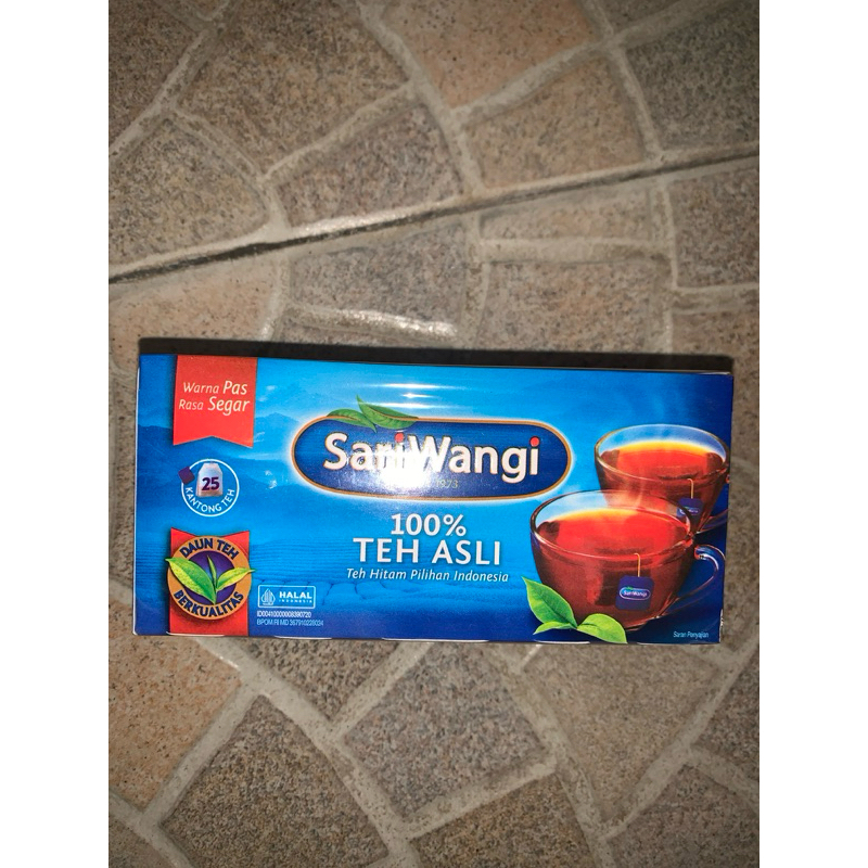

SARI WANGI 100% TEH ASLI 25 Kantong Teh